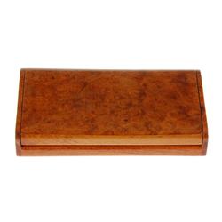 Burl Box Handmade Rare Afzelia  (DEC-083)