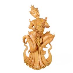 Handcarved Thai Teak Musician Wall Hanging (CLB-100)