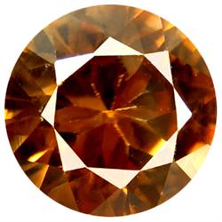 0.38ct Round Cut Brown Zircon Unheated  (GEM-14422A)