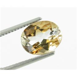 3.42ct Oval Golden Honey Imperial Topaz Brazil (GEM-27556B)