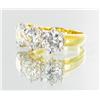 Image 2 : 21ctw Lab Diamond 22k Gold Vermeil Ring (JEW-2376)