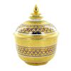 Image 1 : New 24k Heavy Gilded Ornate Benjarong Lidded Bowl (CLB-644)