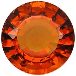 35.44ct Madeira Citrine Round Appr Est $11k (GEM-28392)