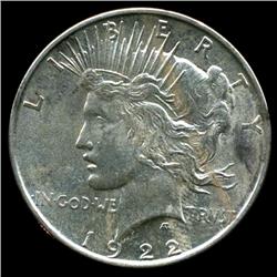 1922D Peace Dollar Coin GEM+ Uncirculated RARE (COI-3205)