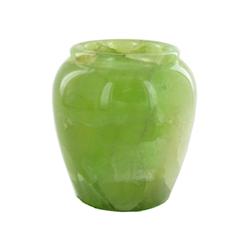 Rare Green Thai Jade Vase (DEC-423)