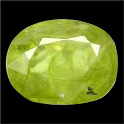2.55ct Natural Nice Oval Pakistan Green Sphene (GEM-24969)