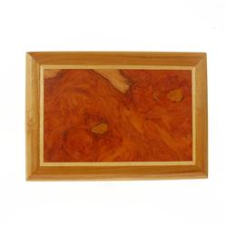 Inlaid Burl Box Handmade Rare Teak Wood  (DEC-131)