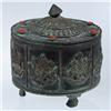 Image 1 : Tibetan Footed Scroll Canister (ANT-097)