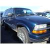 Image 4 : 2002 Blue Chevrolet Blazer Ls 4Dr Suv