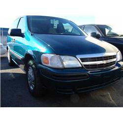 2003 Blue Chevrolet Venture Passenger Van
