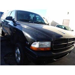 2000 Black Dodge Dakota Sport Extended Cab
