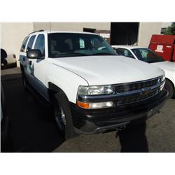 2001 White Chevrolet Tahoe Ls 4Dr Suv