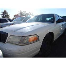 1999 White Ford Crown Victoria Police Series 4Dr