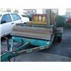 Image 1 : 1984 Green 10' X 5' Flat Deck Trailer 15% Govt