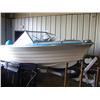 Image 3 : 1969 Blue/White Fiberform 17' Boat With Trailer