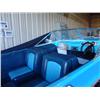 Image 4 : 1969 Blue/White Fiberform 17' Boat With Trailer