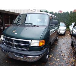 2001 Green Dodge Ram 2500 Cargo Van