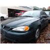 Image 4 : 2002 Green Pontiac Grand Am 4Dr Sedan