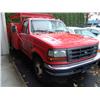 Image 3 : 1995 Red Ford F-350 Xl Service Truck