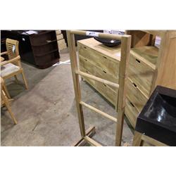 Teak Free Standing Towel Rack