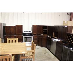 Mahogany 16 Piece Kitchen Cabinet Set