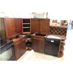 Mahogany 11 Piece Kitchen Cabinet Set