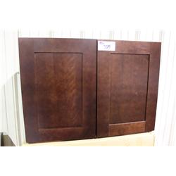 Mahogany Wall Cabinet 33"X24"X24"