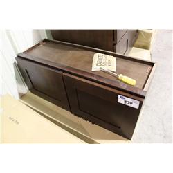 Mahogany 36"X15" Wall Cabinet