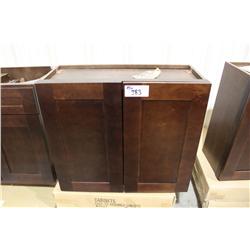 Mahogany 30"X27" Wall Cabinet