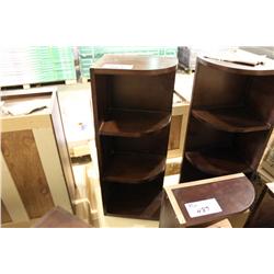 Mahogany 9  X 30  Wall Corner Shelf Set