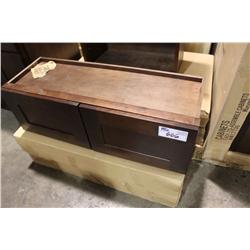 Mahogany 36" X 12"  Wall Cabinet