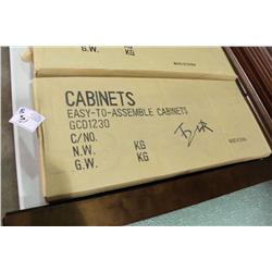 Mahogany 12" X 30" Glass Cabinet Door