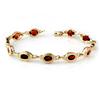 Image 1 : Genuine 6.22 ctw Garnet Bracelet 10K Yellow Gold