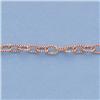 Image 2 : Genuine 16" 14kt Italian Gold-Yellow or White 2.8mm, Twisted Oval Small :6.4gr