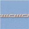 Image 2 : Genuine 16" 14kt Italian Gold-Yellow 3.0mm, Rhod Figaro Chain Gauge:080, 6.9gr