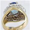 Image 3 : Genuine  4.86 ctw Tanzanite & Diamond Ring 14KT Yellow Gold Ring Size 7.5