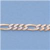 Image 2 : "Genuine 16"" 14kt Italian Gold-Yellow 3.6mm, Rhod Figaro Chain Gauge:100, .1gr"