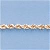 Image 2 : "Genuine 16"" 14kt Italian Gold-Yellow 3.0mm, D/C  Rope Chain Gauge:D/C or Reg.,  12.3gr"