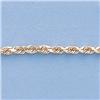 Image 2 : Genuine 16" 14kt Italian Gold-Yellow 2.5mm, D/C  Rope Chain Gauge:D/C or Reg.,  8.2gr