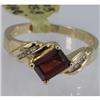 Image 1 : Genuine  1.33 ctw  Garnet Ring  14KT Yellow Gold  Ring Size  7