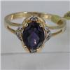 Image 1 : Genuine  1.44 ctw  Iolite Ring  14KT Yellow Gold  Ring Size  7