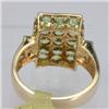 Image 3 : Genuine  3.6 ctw  Peridot Ring  14KT Yellow Gold  Ring Size  6
