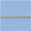Image 2 : Genuine 16" 14kt Italian Gold-Yellow or White 1.3mm, Hallow D/C Circle Link Chain 0.7gr