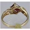 Image 3 : Genuine  1.33 ctw  Garnet Ring  14KT Yellow Gold  Ring Size  7