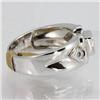 Image 2 : Genuine  0.48 ctw Ruby & Diamond Ring 14K TWhite Gold Ring Size 6.5