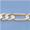 Image 2 : Genuine 16" 14kt Italian Gold-Yellow 7.0mm, Figaro Chain Gauge:180, 30gr