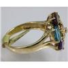 Image 2 : Genuine  3.2 ctw  Multi Sapphire Ring  14KT Yellow Gold  Ring Size  7