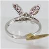 Image 3 : Genuine  0.47 ctw Ruby & Diamond Ring 14KT Yellow Gold Ring Size 6.5