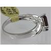 Image 2 : Genuine  1 ctw  Garnet Ring  14KT White Gold  Ring Size  7