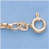 Image 1 : Genuine 16" 14kt Italian Gold-Yellow 2.1mm, 8 Sided Box Chain Gauge:40, 11.2gr